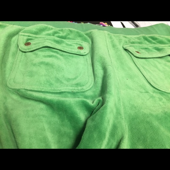 JUICY COUTURE sz L Retro Kelly green tracksuit - Picture 6 of 7